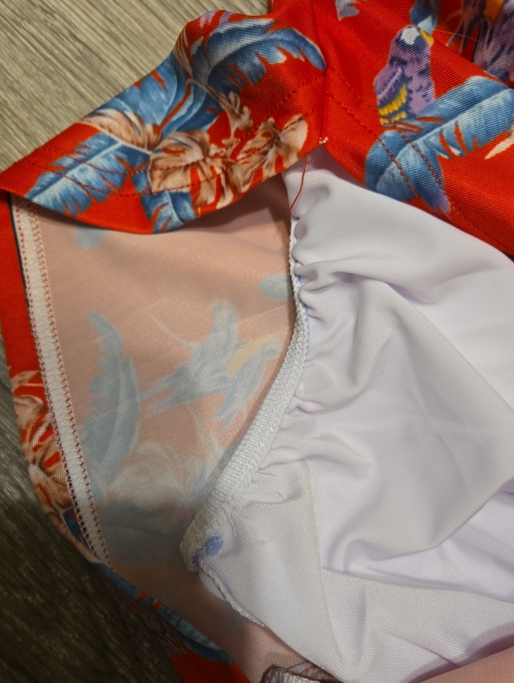 Semper Silkies Red Floral Shorts Sz Large - Picture 4 of 4